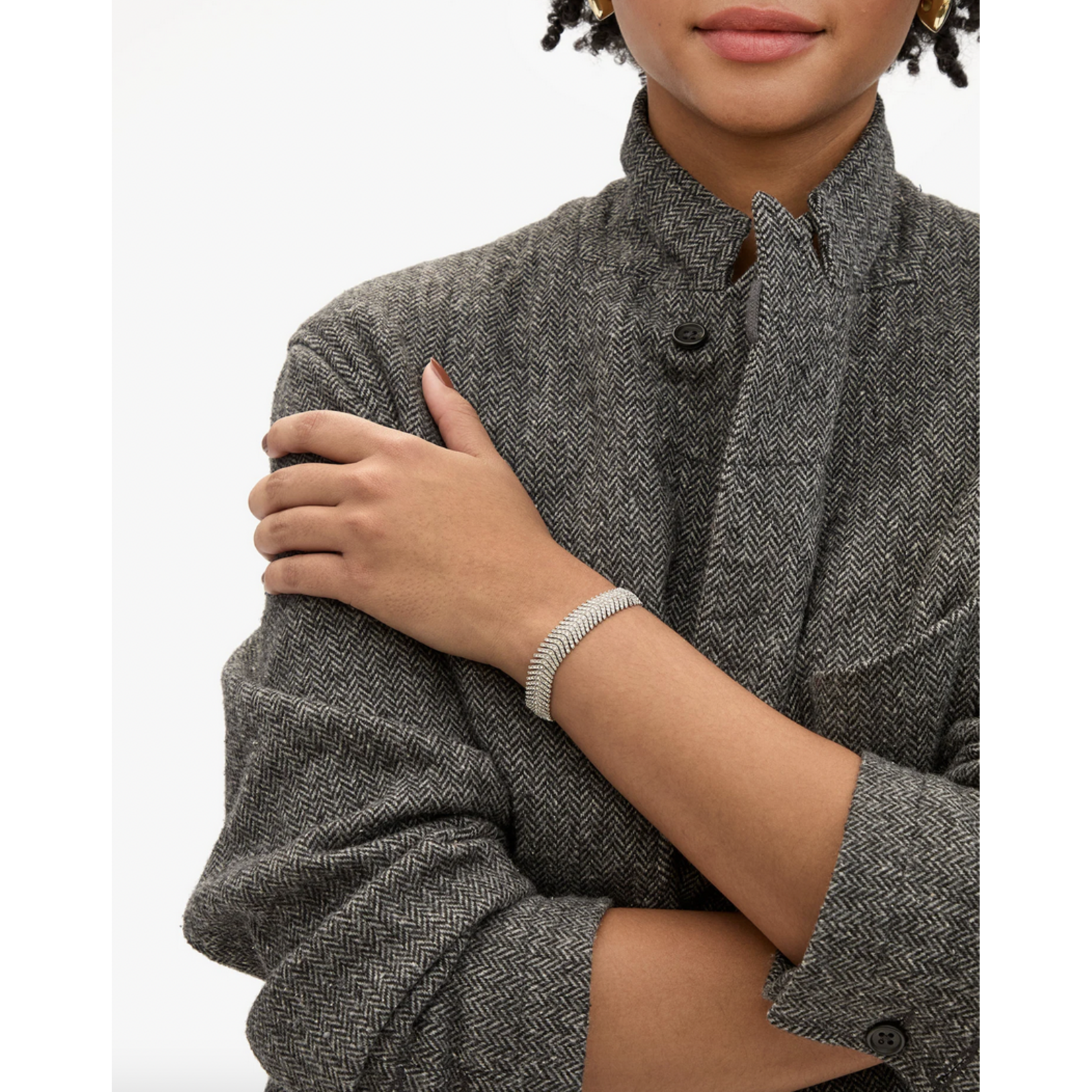CLARE V. CLARE V. HERRINGBONE BRACELET