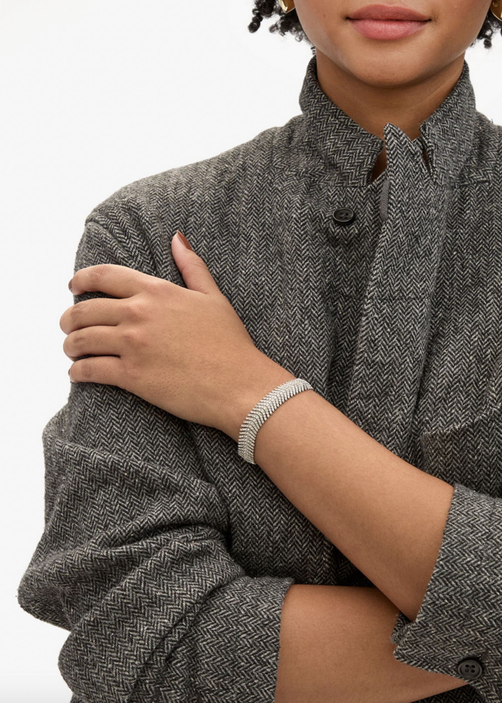 CLARE V. CLARE V. HERRINGBONE BRACELET
