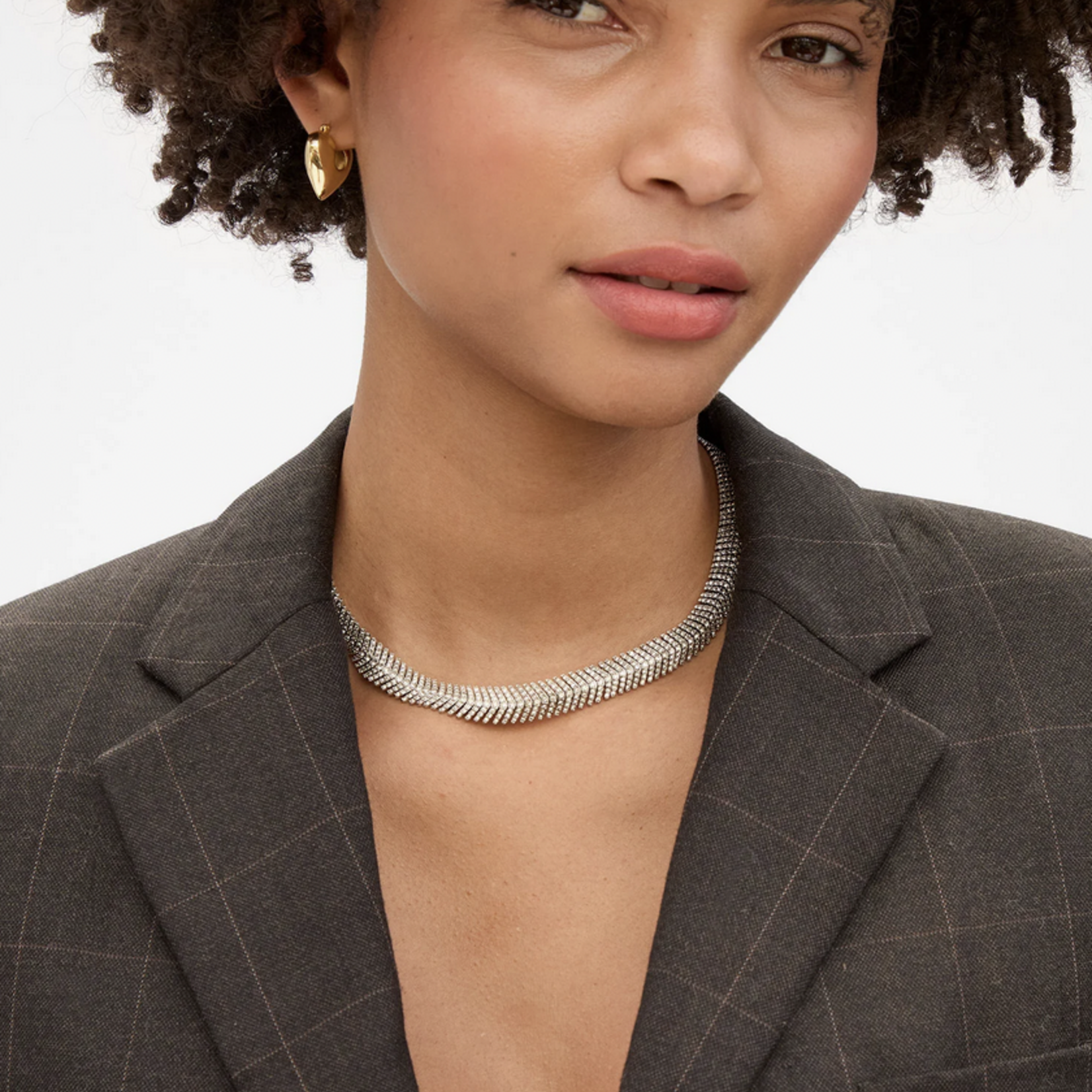CLARE V. CLARE V. HERRINGBONE COLLAR
