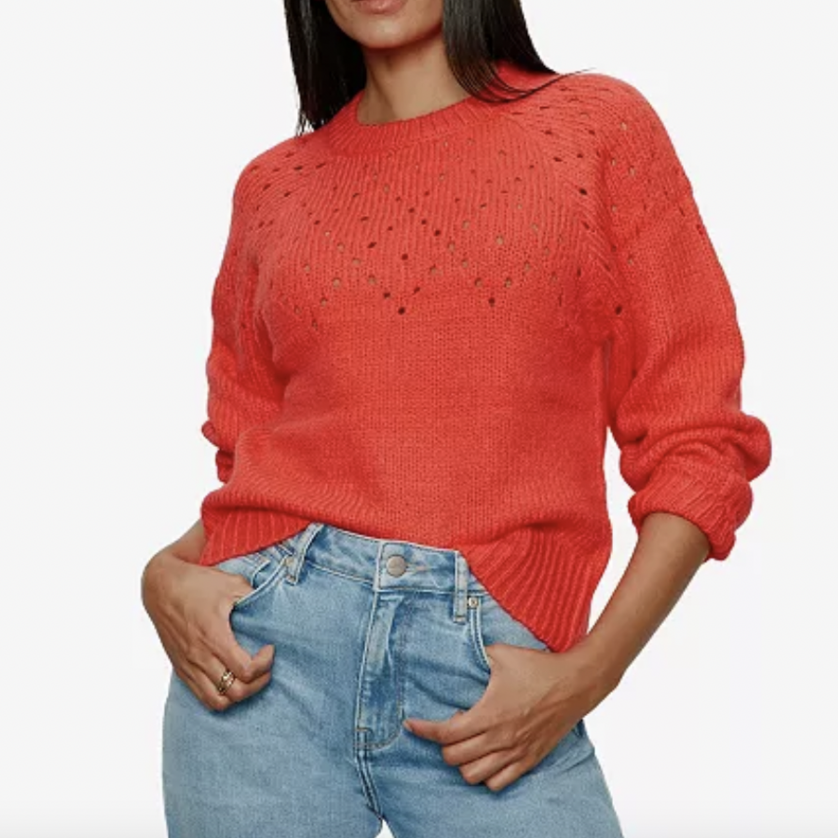 SANCTUARY SANCTUARY FEMME OPENWORK SWEATER