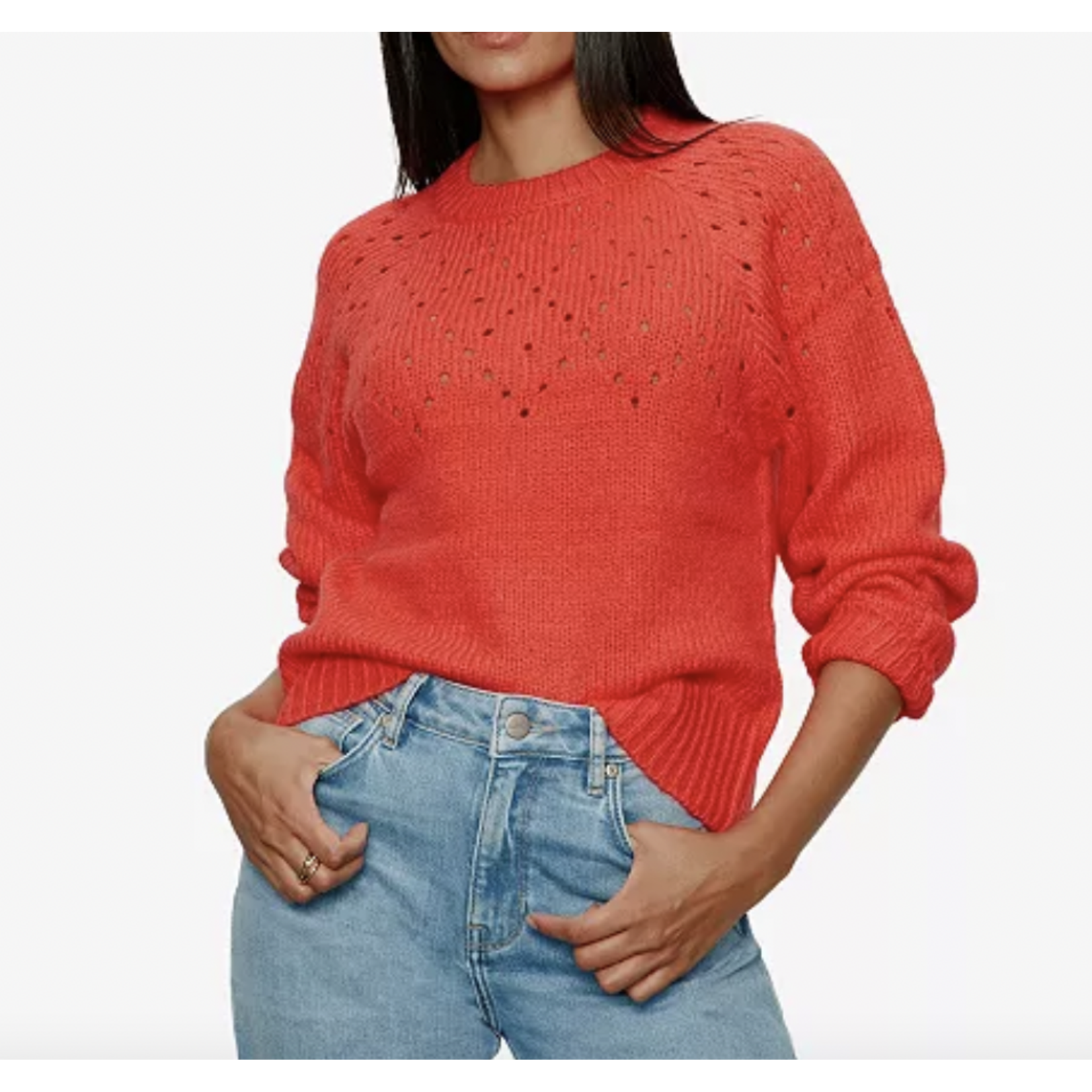 SANCTUARY SANCTUARY FEMME OPENWORK SWEATER