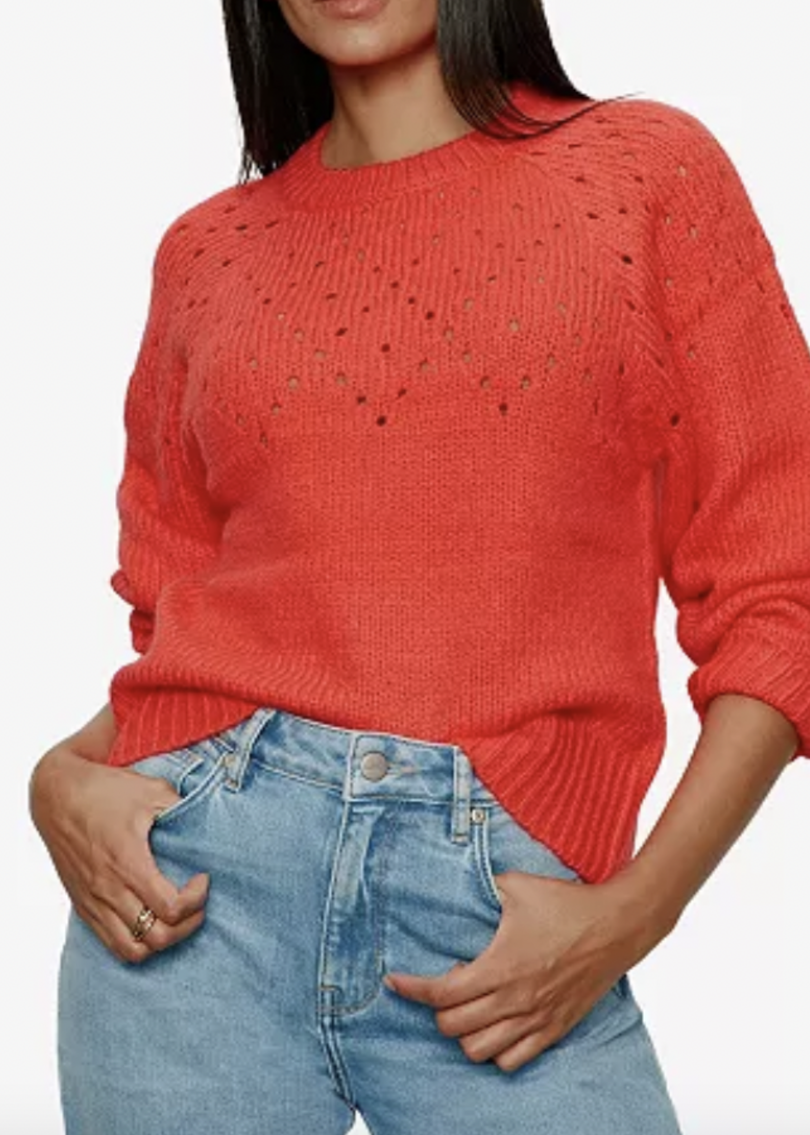 SANCTUARY SANCTUARY FEMME OPENWORK SWEATER