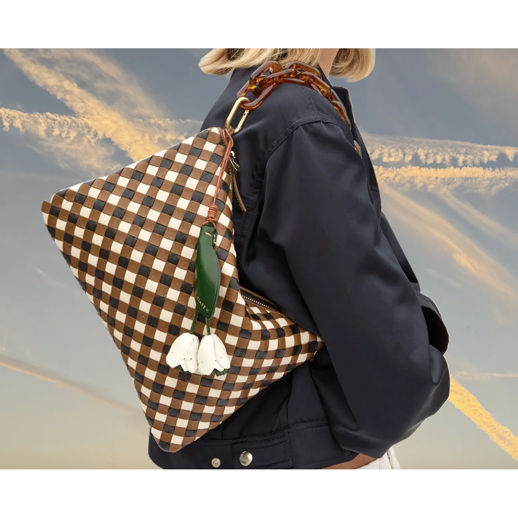 CLARE V. CLARE V. FLAT CLUTCH W/TABS