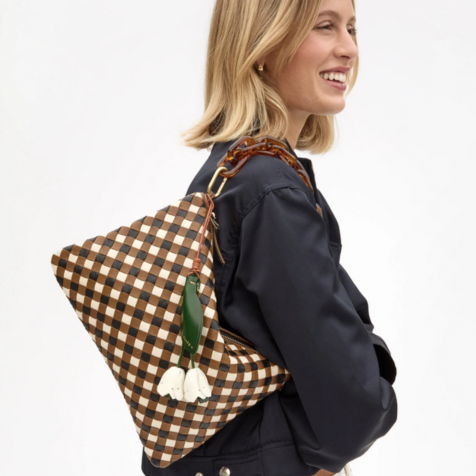 CLARE V. CLARE V. FLAT CLUTCH W/TABS