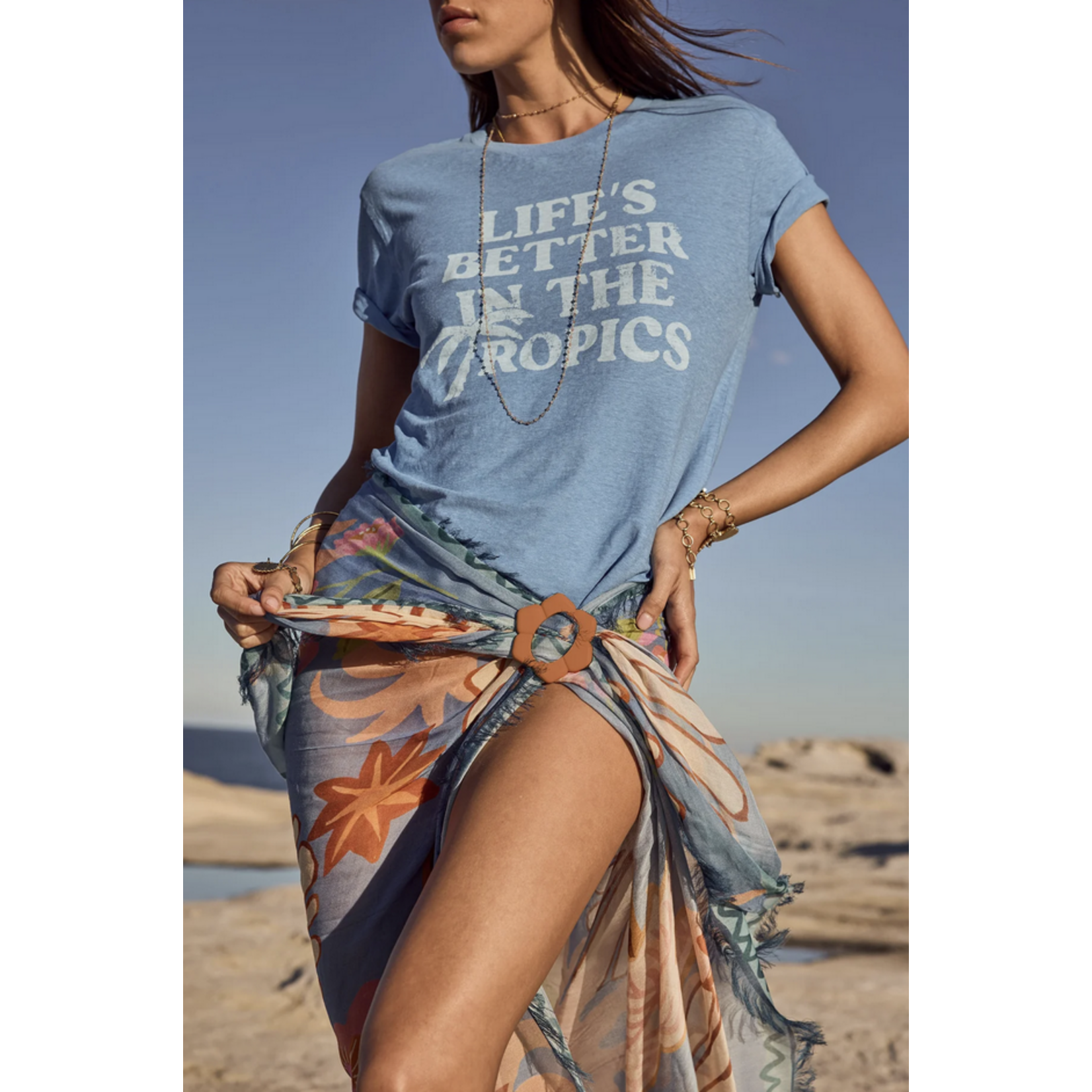 SPELL SPELL OCEANA TRAVEL SCARF