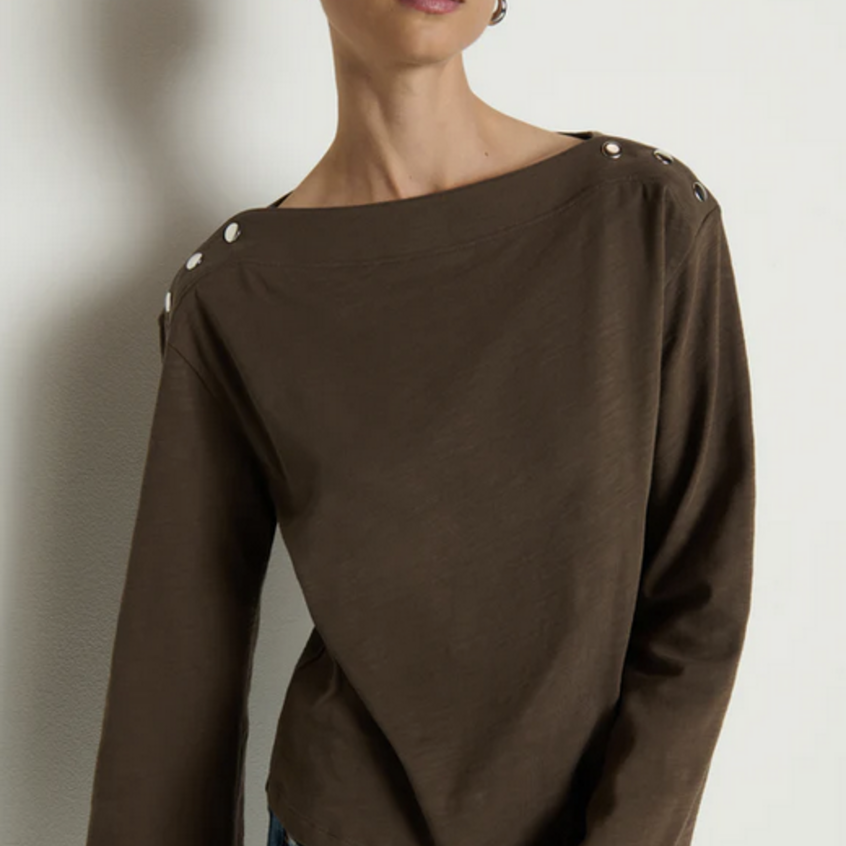 NATION LTD NATION ROCHELLE BOATNECK TEE