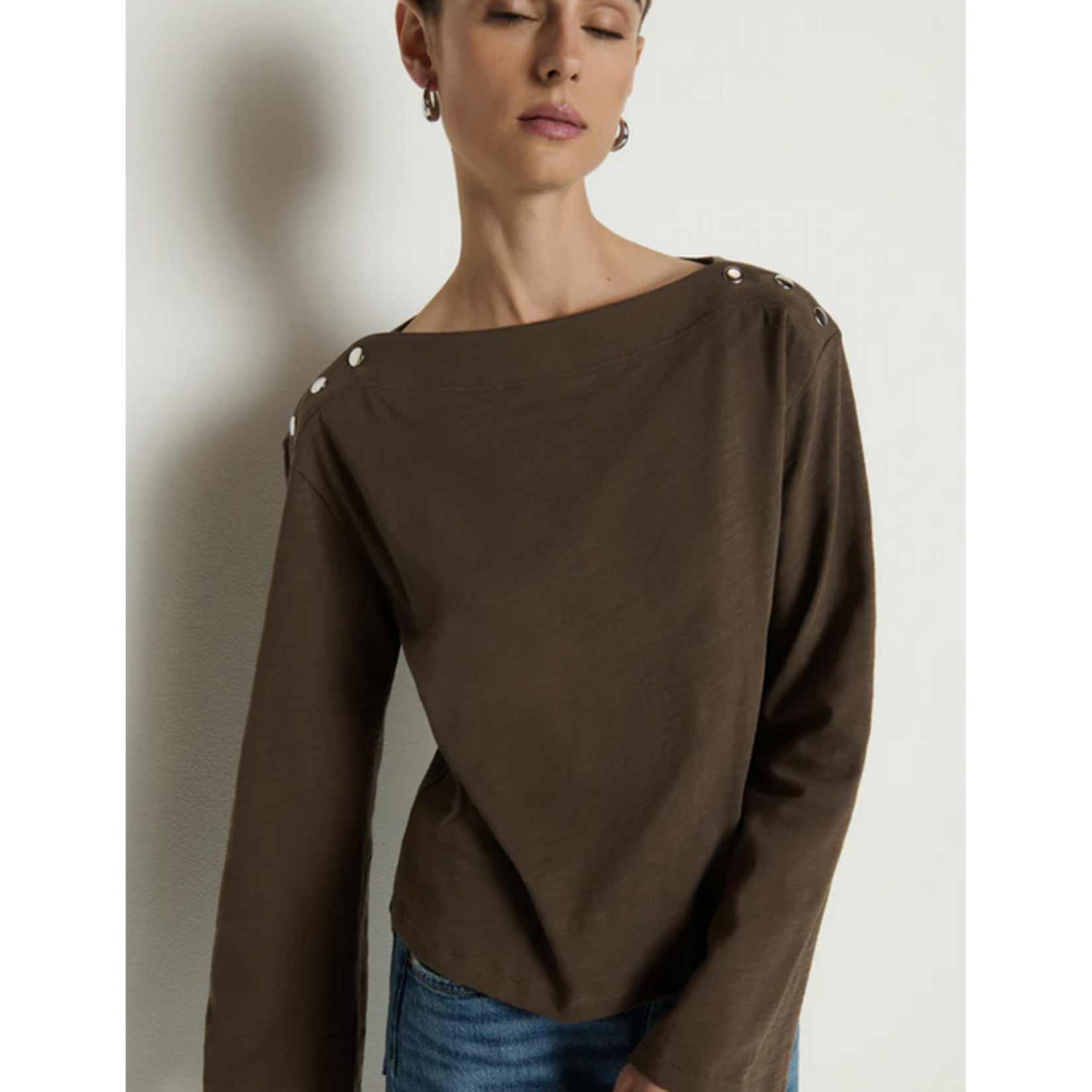 NATION LTD NATION ROCHELLE BOATNECK TEE