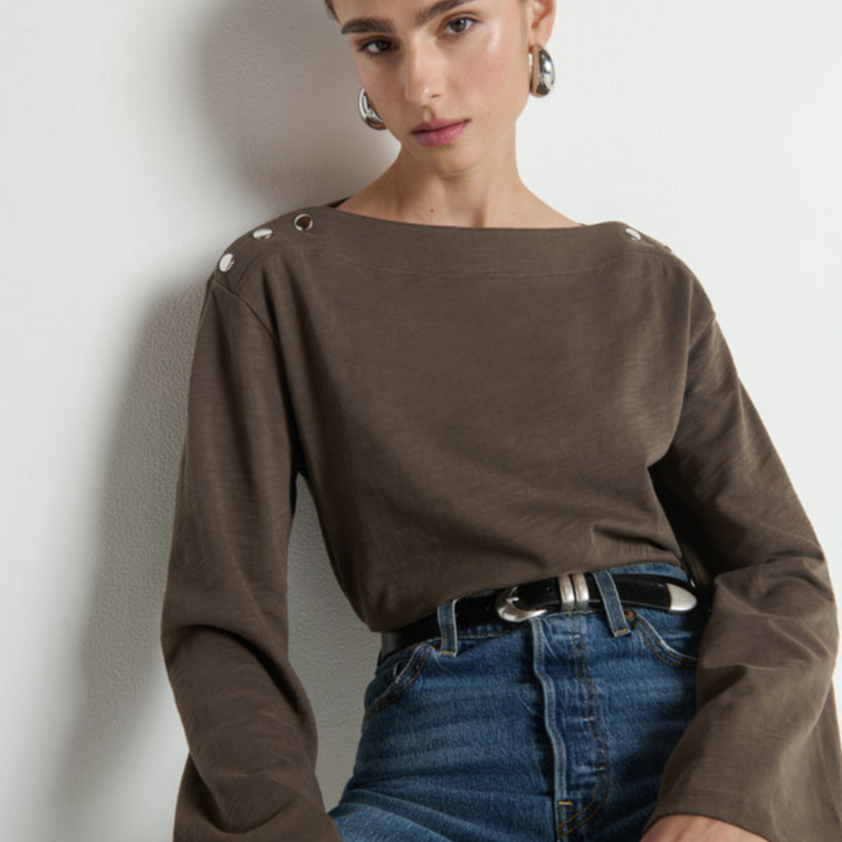 NATION LTD NATION ROCHELLE BOATNECK TEE