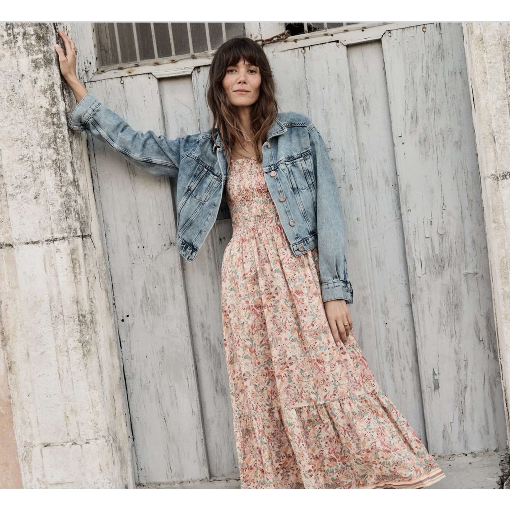 MARINE LAYER MARINE LAYER ASH CROP DENIM JACKET