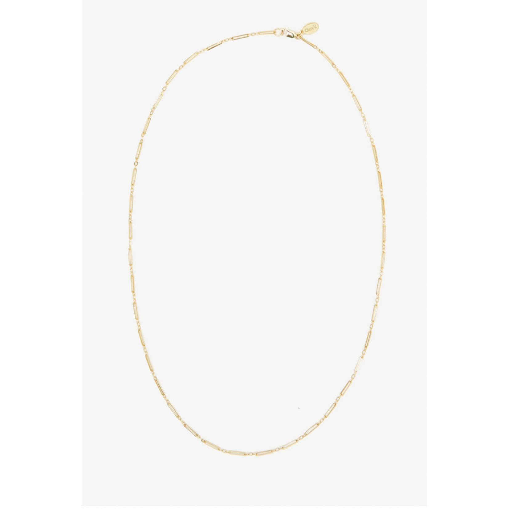 CLARE V. CLARE V. PAPERCLIP CHAIN NECKLACE