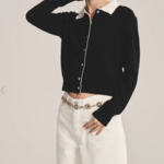 VELVET VELVET RIVEN CARDIGAN