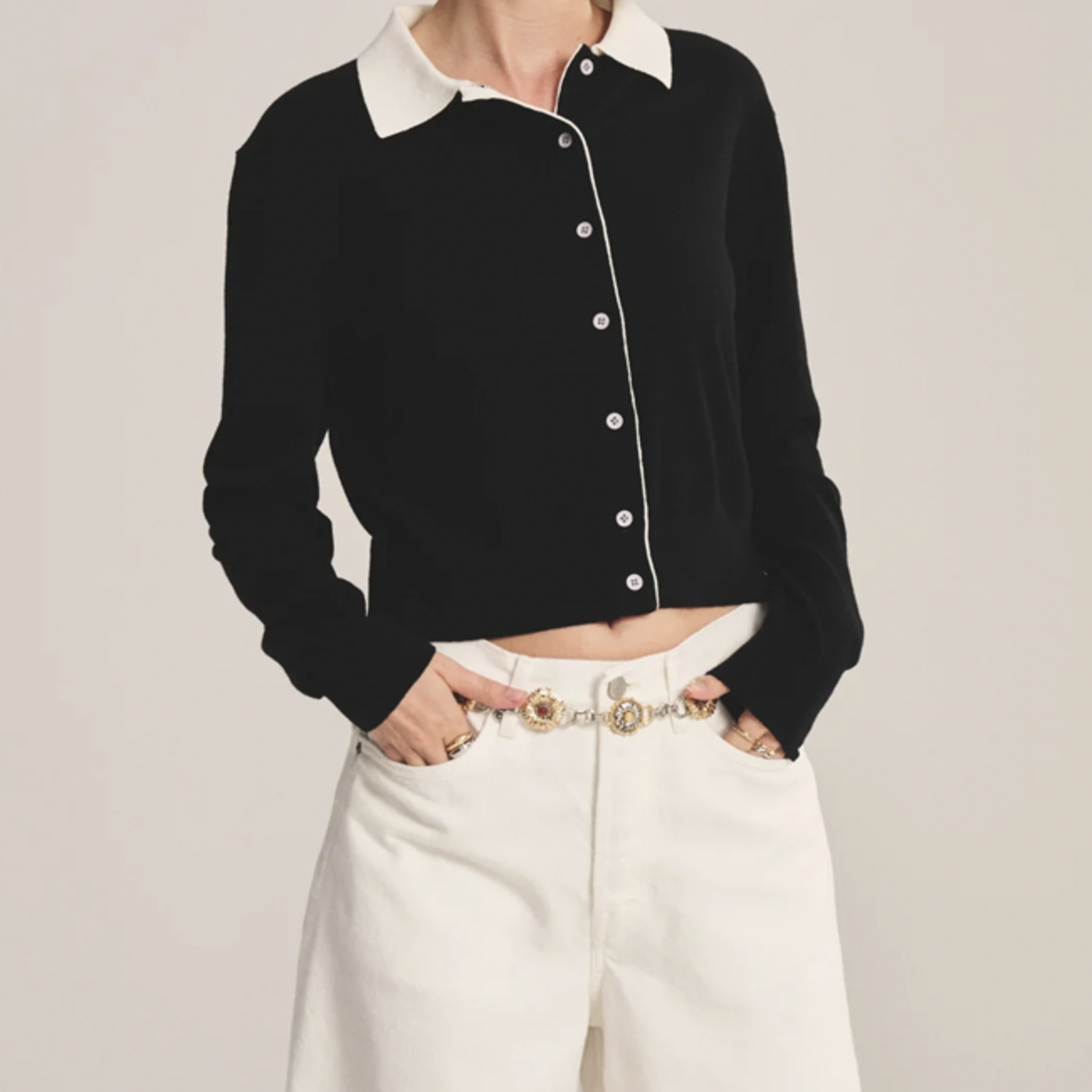 VELVET VELVET RIVEN CARDIGAN