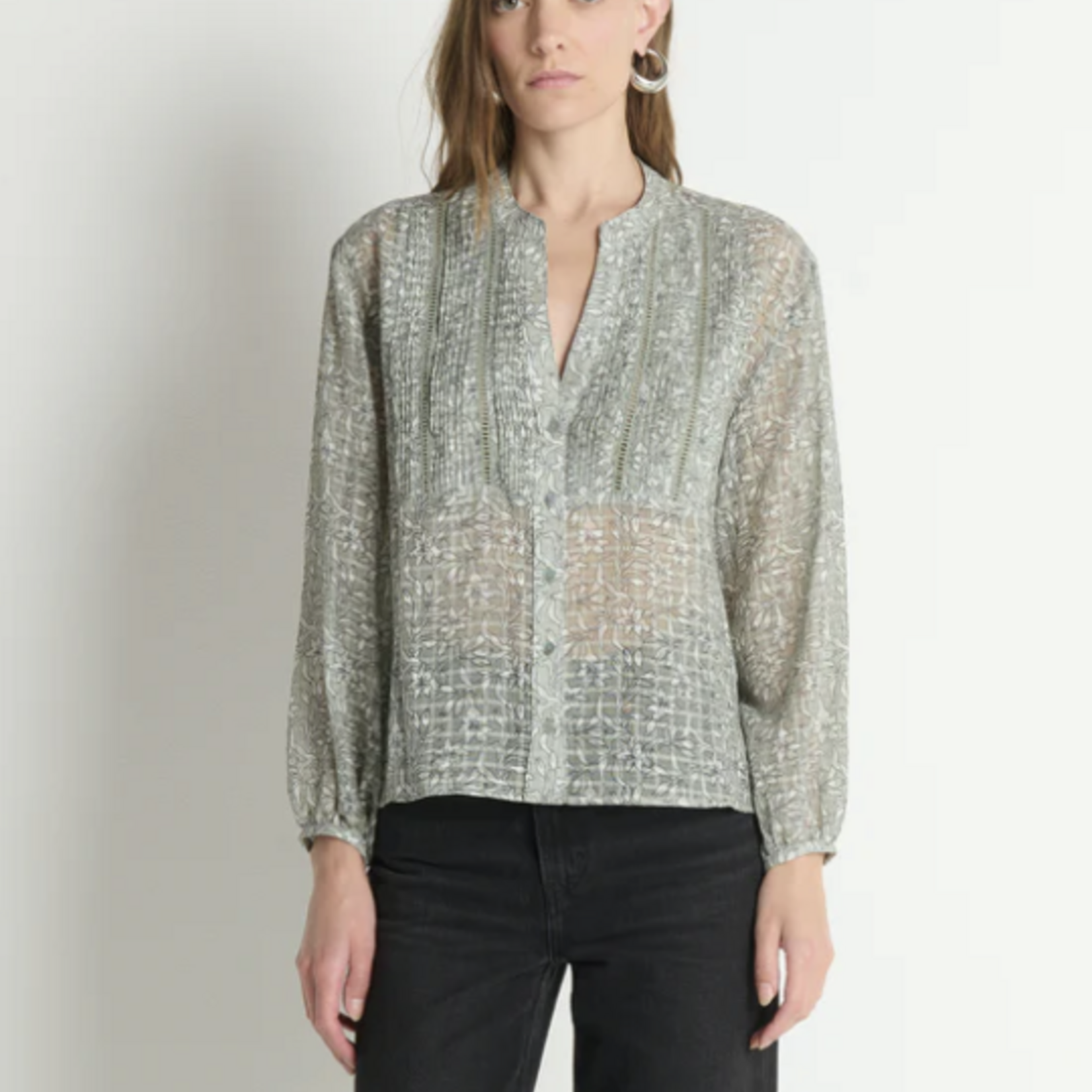 NATION LTD NATION VELLA PINTUCKED TOP