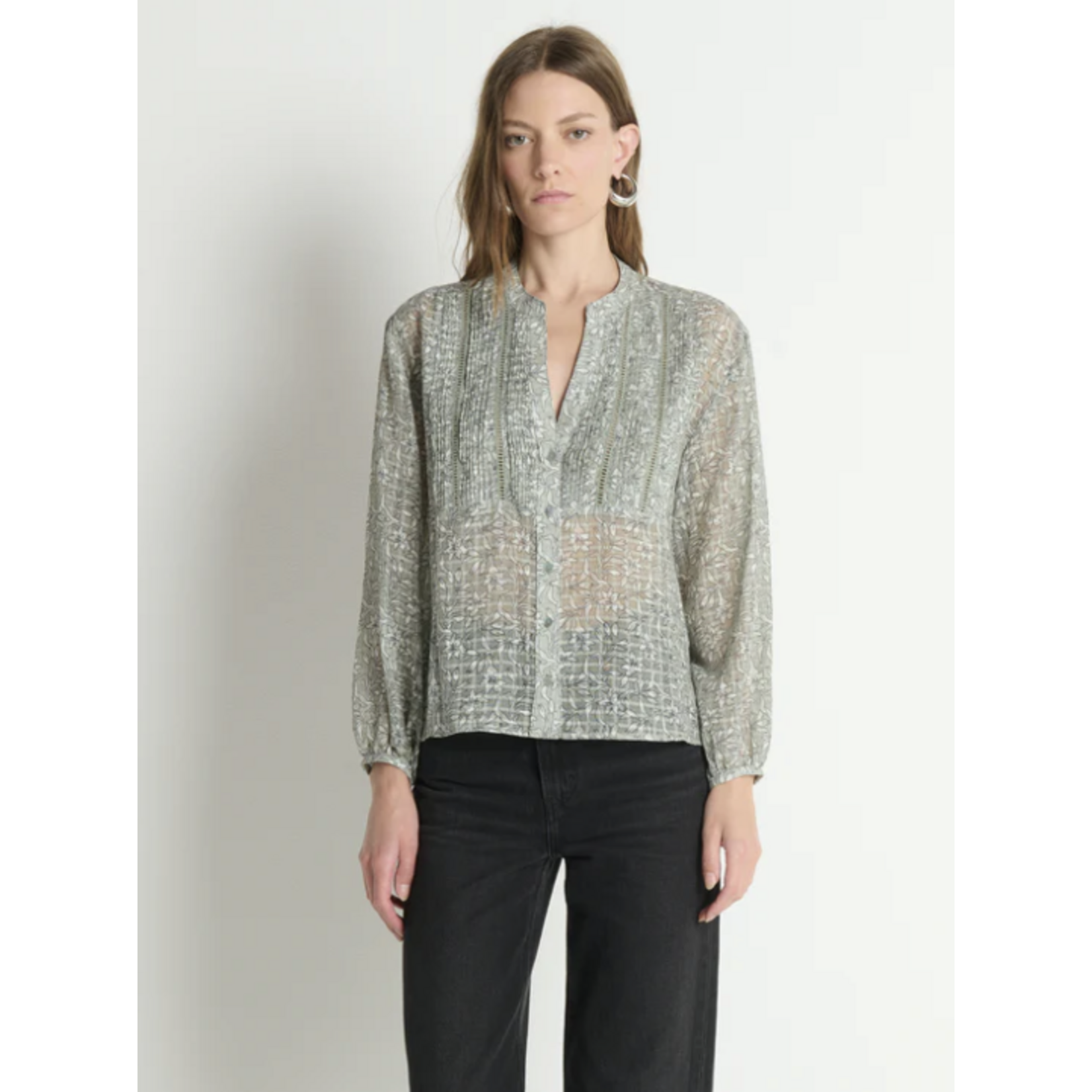 NATION LTD NATION VELLA PINTUCKED TOP