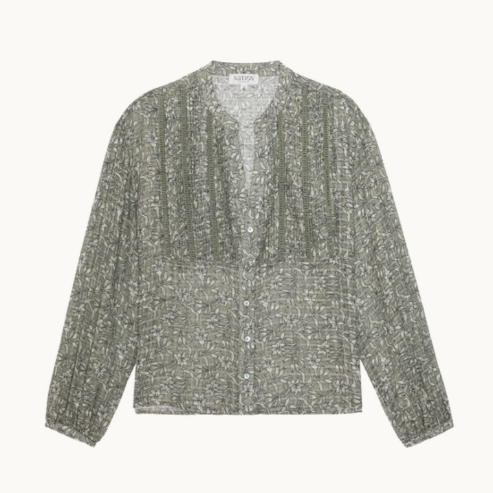 NATION LTD NATION VELLA PINTUCKED TOP