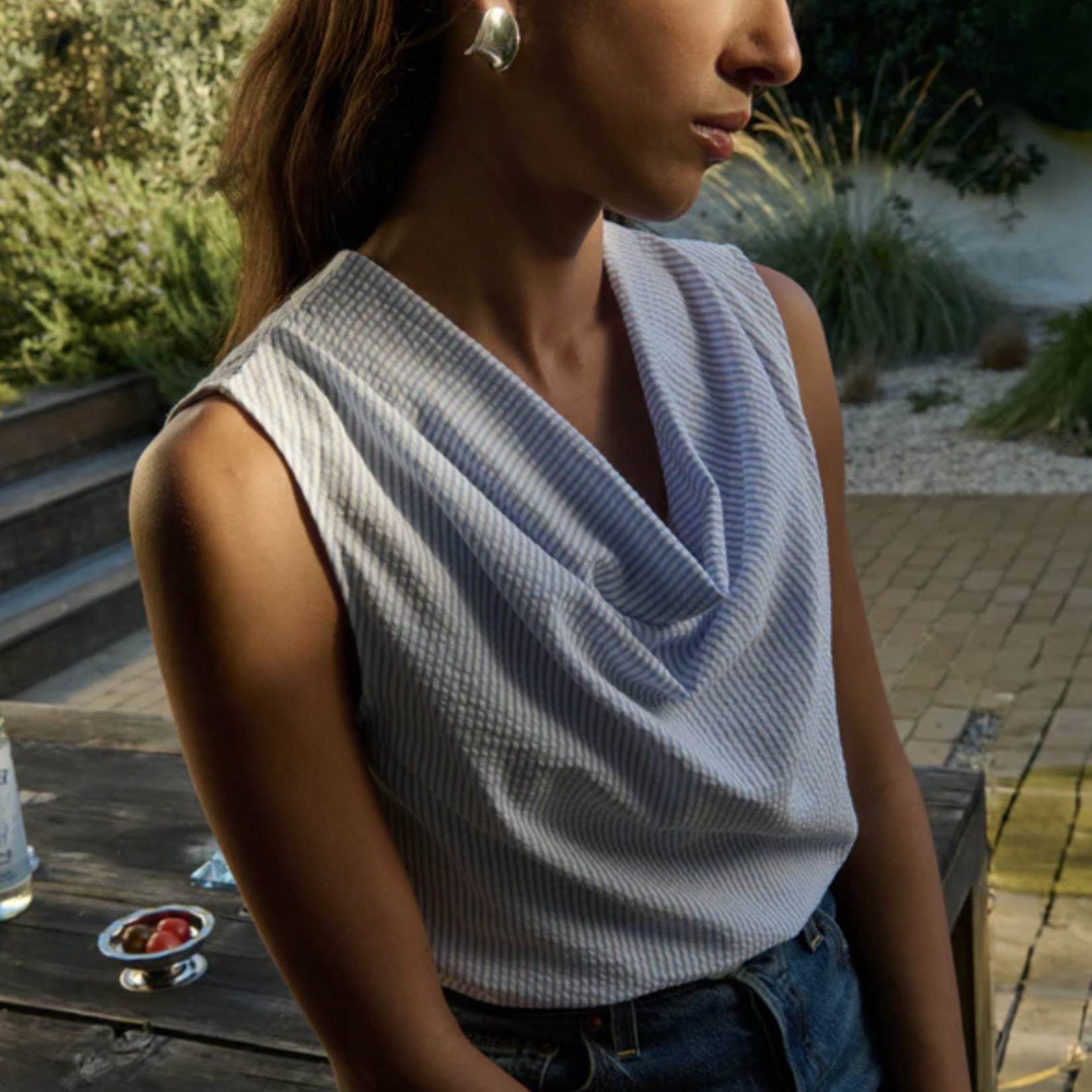 NATION LTD NATION CILLE COWL NECK TANK