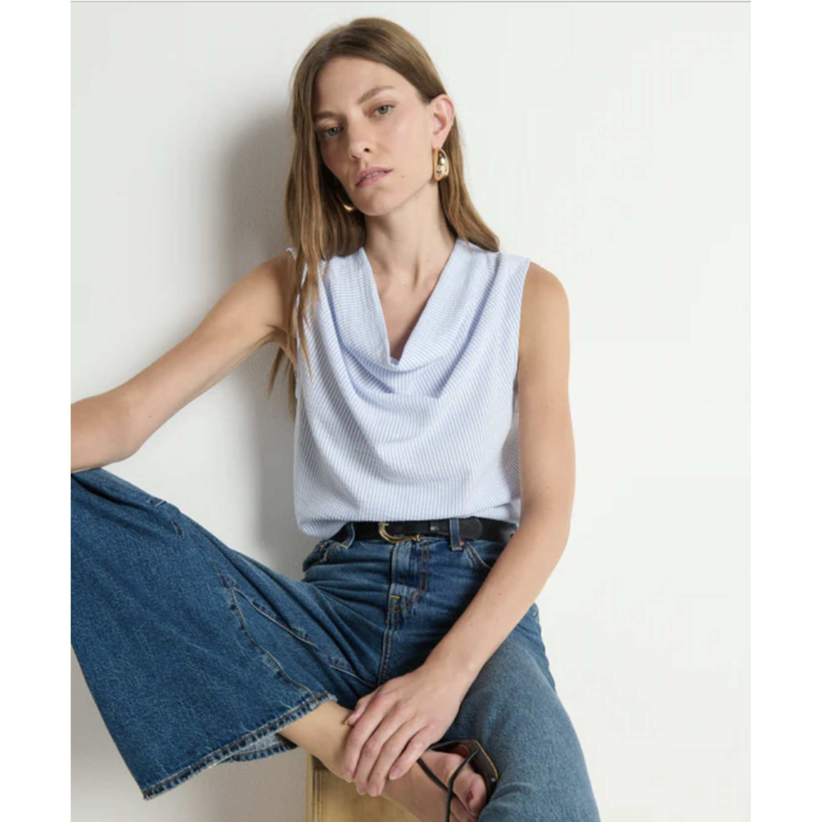 NATION LTD NATION CILLE COWL NECK TANK