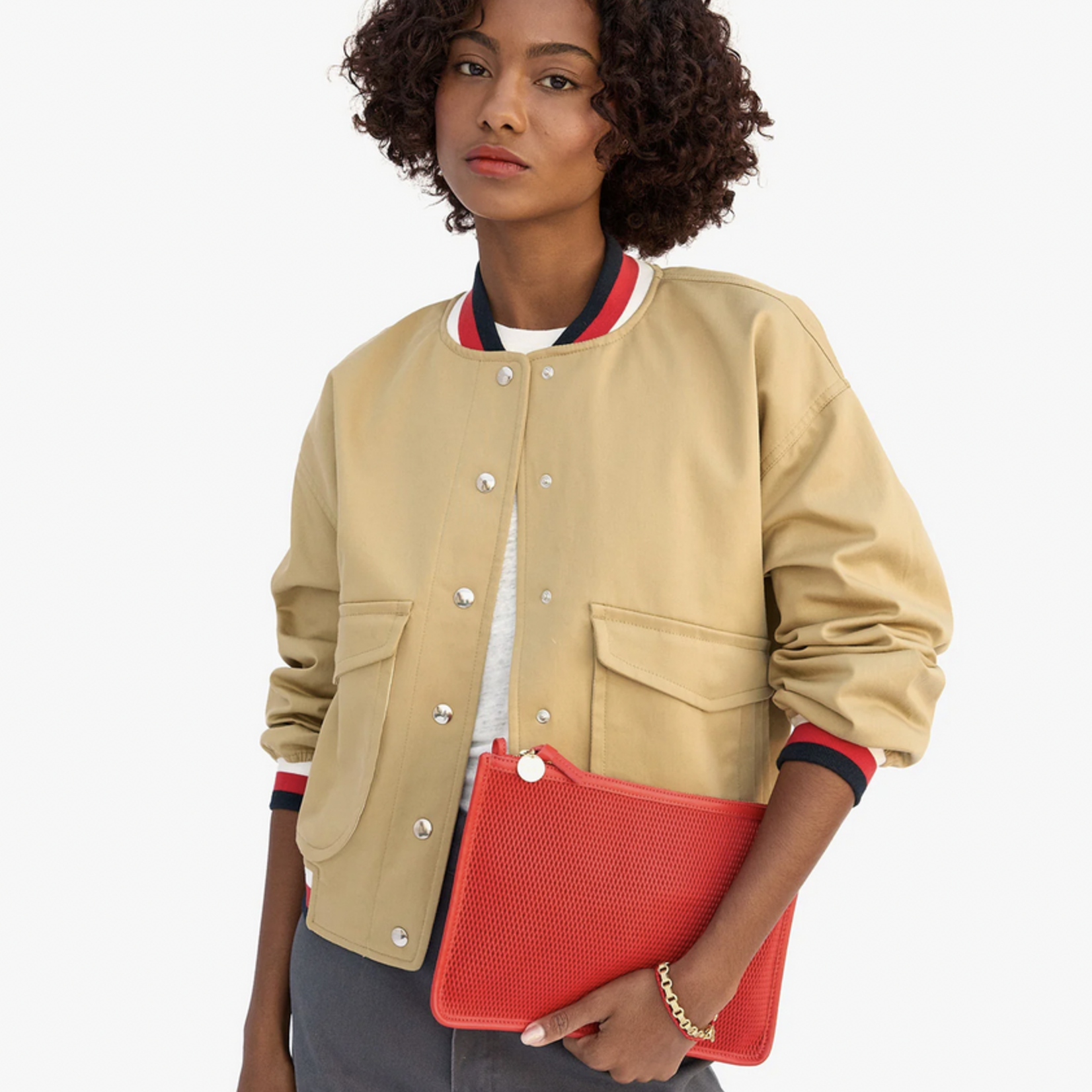 CLARE V. CLARE V. FLAT CLUTCH W/ TABS