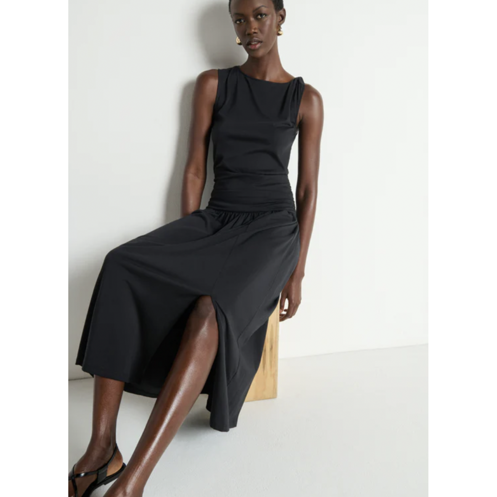 NATION LTD NATION CLEO MIDI DRESS
