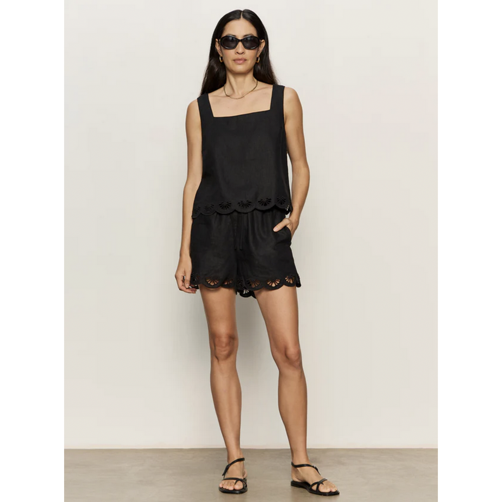 SANCTUARY SANCTUARY ALMOST THERE LINEN SHORTS