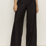 SANCTUARY SANCTUARY LINEN MARINE WIDE LEG