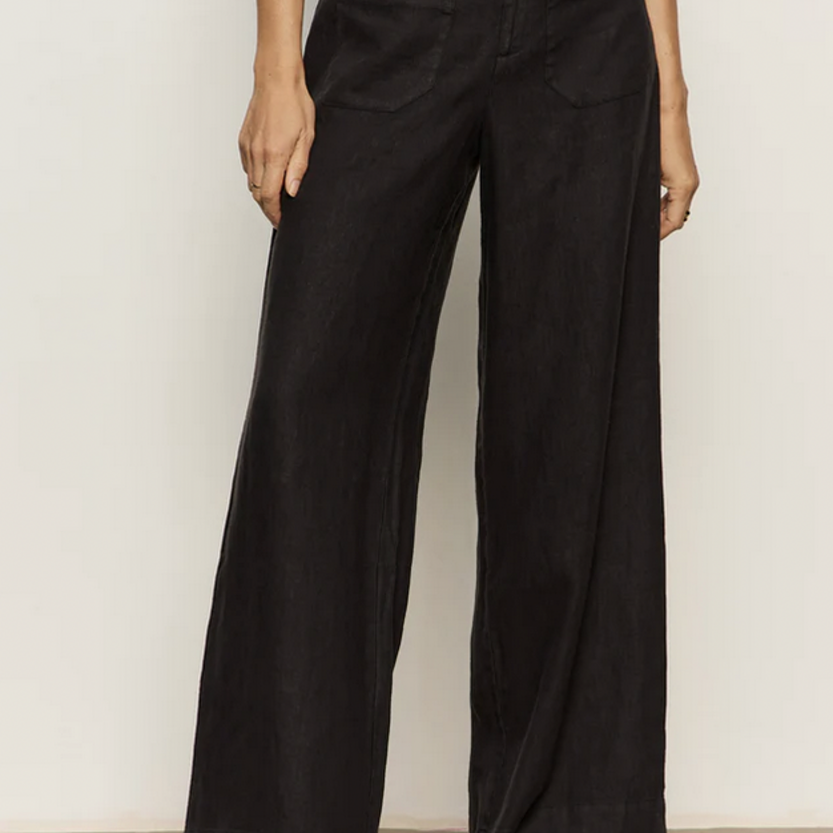 SANCTUARY SANCTUARY LINEN MARINE WIDE LEG