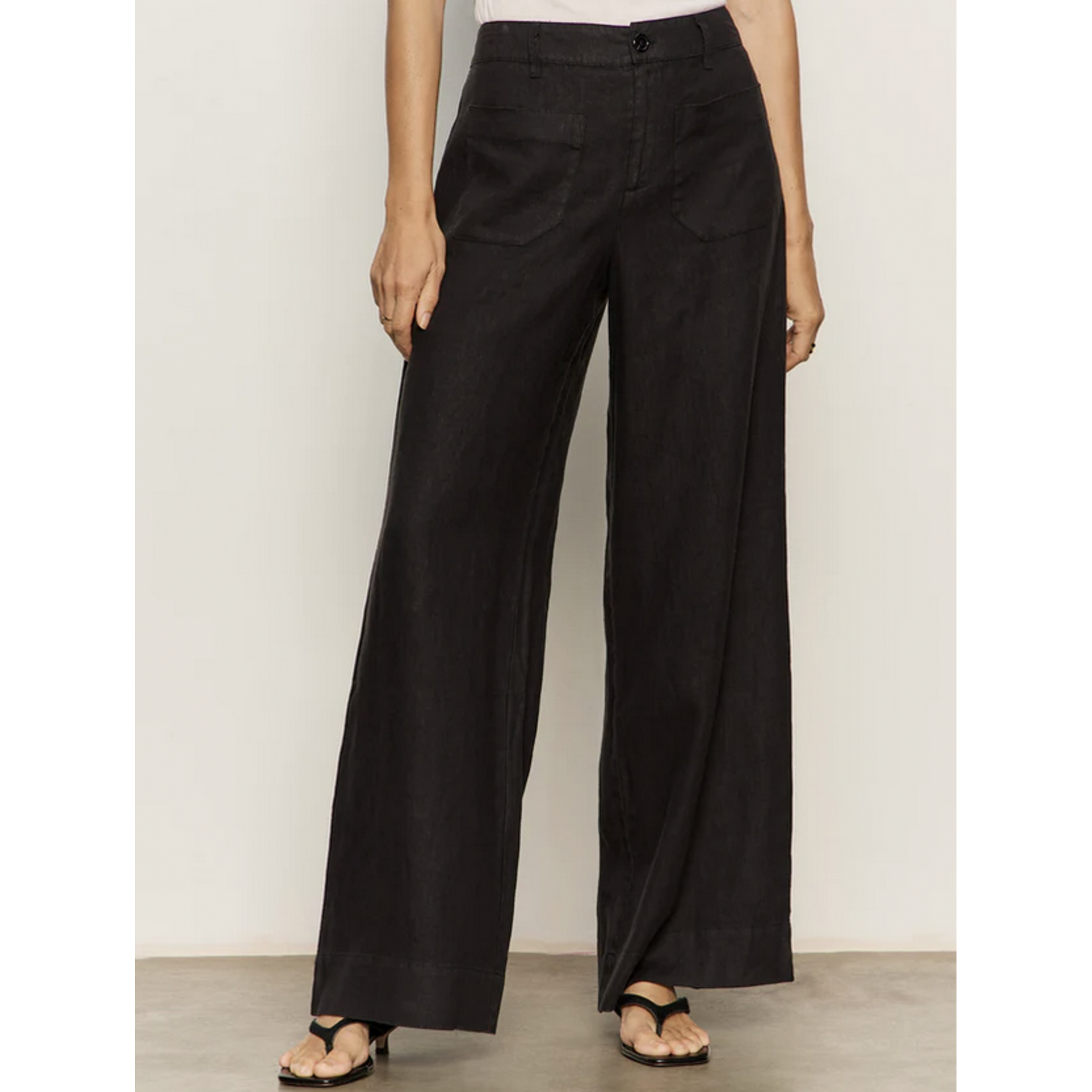 SANCTUARY SANCTUARY LINEN MARINE WIDE LEG