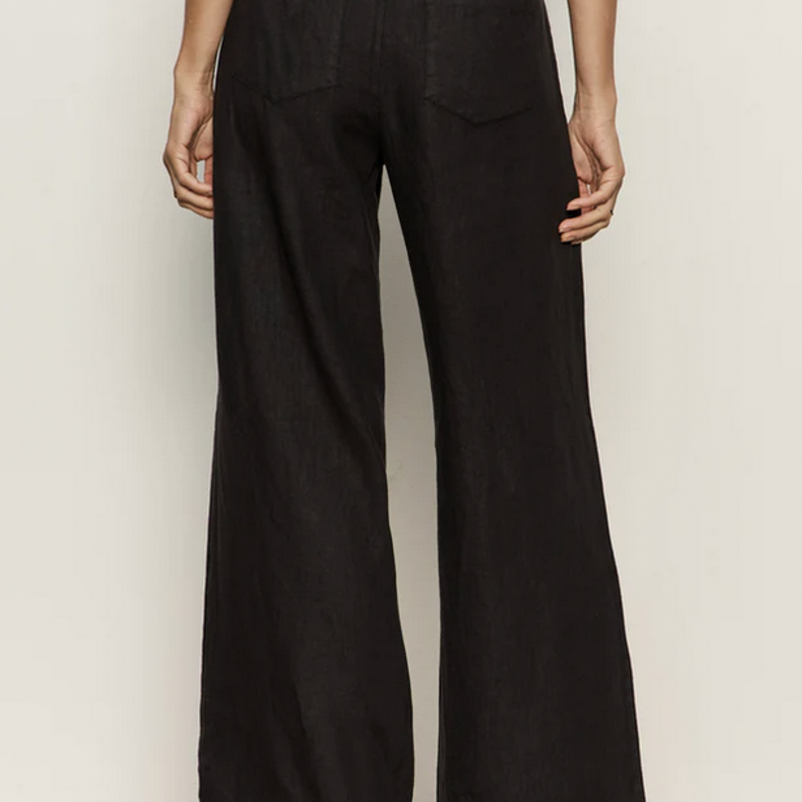 SANCTUARY SANCTUARY LINEN MARINE WIDE LEG