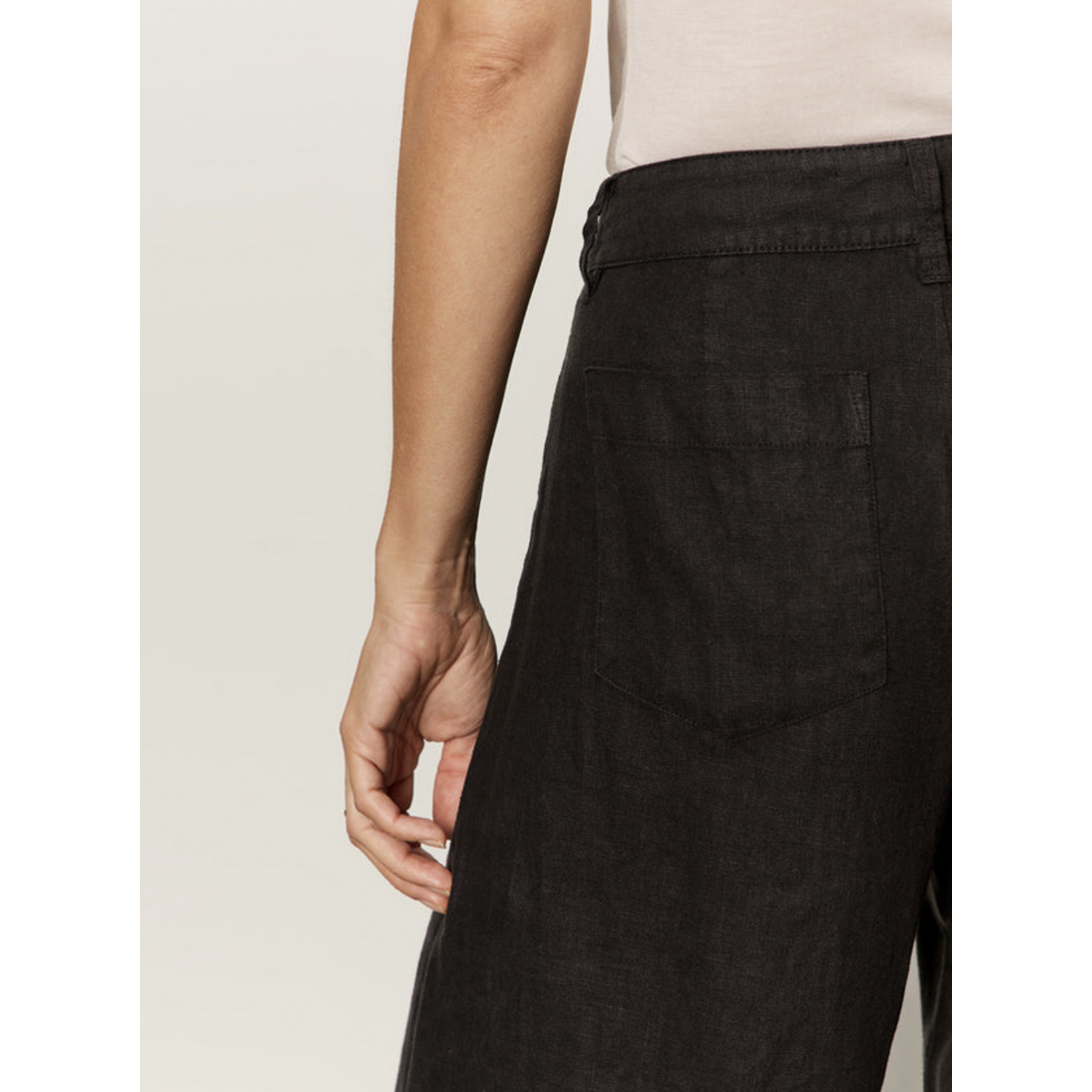 SANCTUARY SANCTUARY LINEN MARINE WIDE LEG