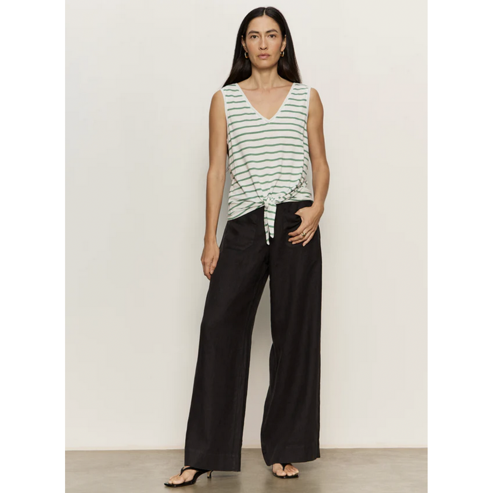 SANCTUARY SANCTUARY LINEN MARINE WIDE LEG