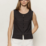SANCTUARY SANCTUARY TEXTURED VACATION SHELL TOP
