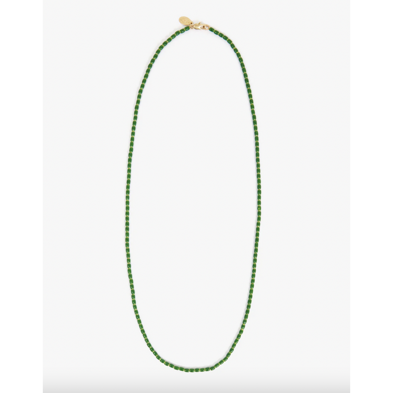 CLARE V. CLARE V. ENAMEL BARREL CHAIN NECKLACE
