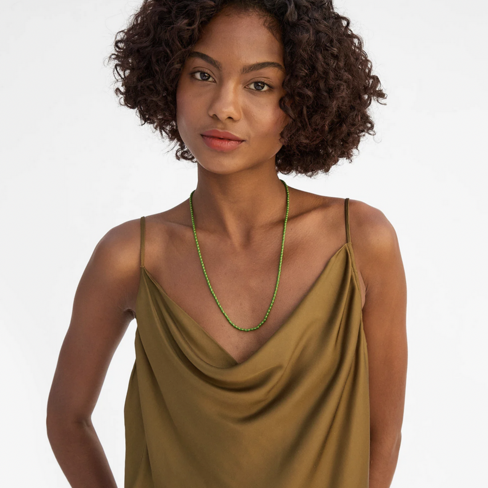 CLARE V. CLARE V. ENAMEL BARREL CHAIN NECKLACE