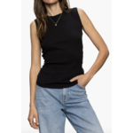 SANCTUARY SANCTUARY RIBBED RUCHED TANK