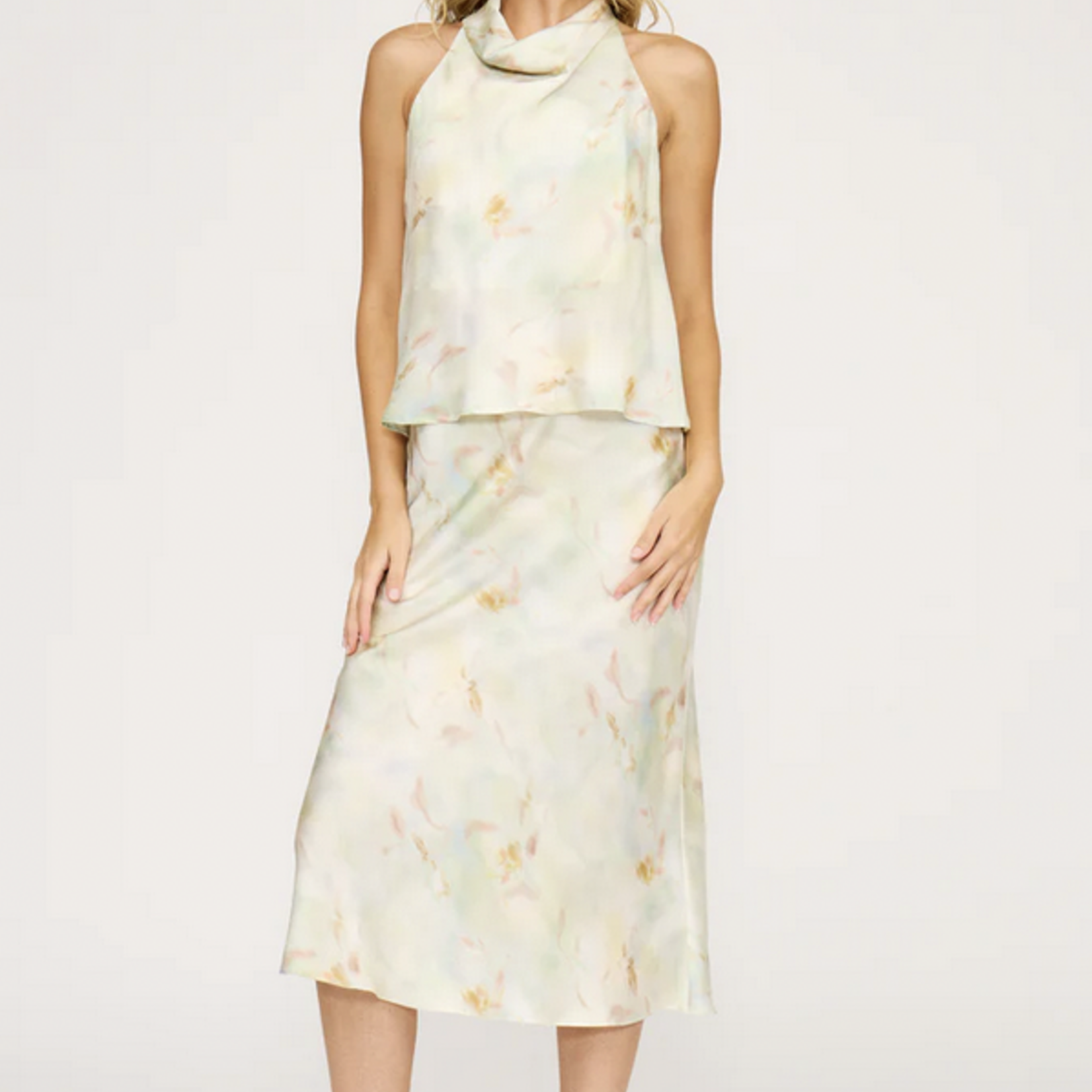 LUCY PARIS LUCY PARIS BARBARA SATIN SKIRT