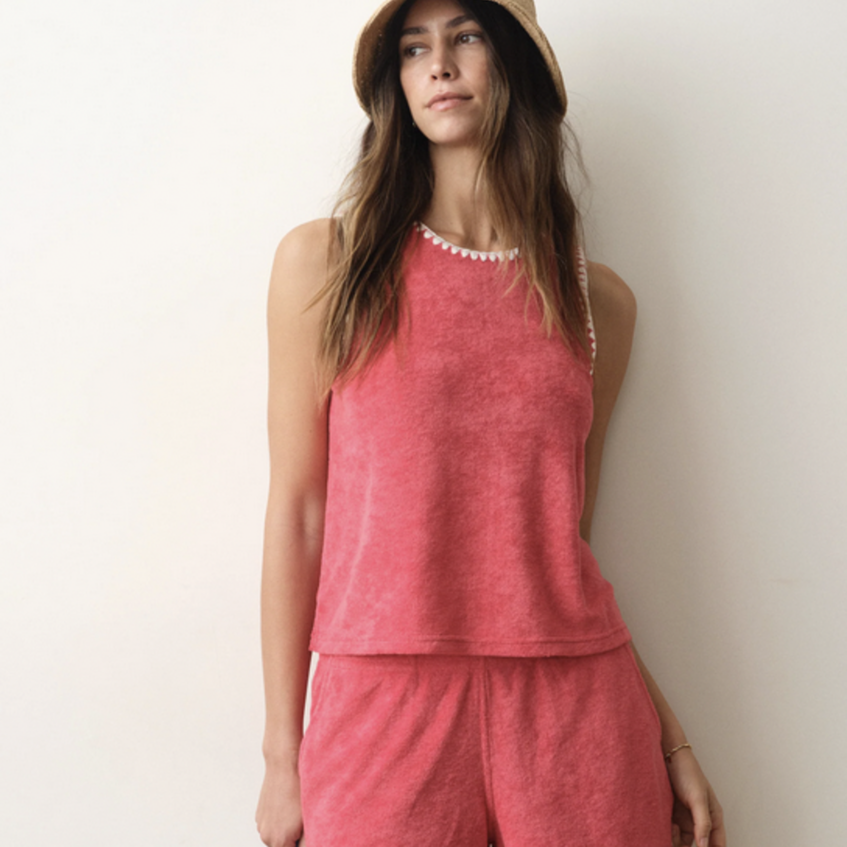 MARINE LAYER MARINE LAYER BEACH TERRY SHELL TANK