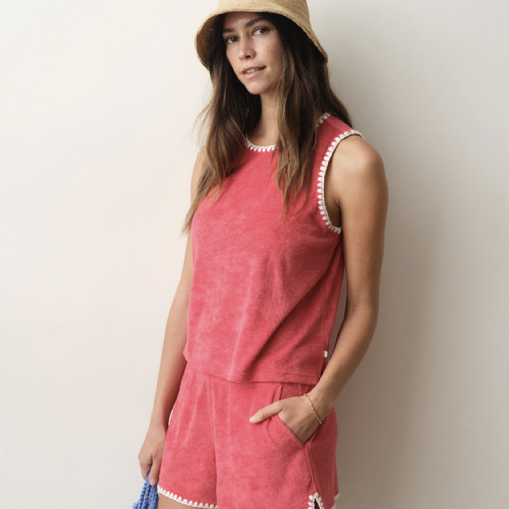 MARINE LAYER MARINE LAYER BEACH TERRY SHELL TANK