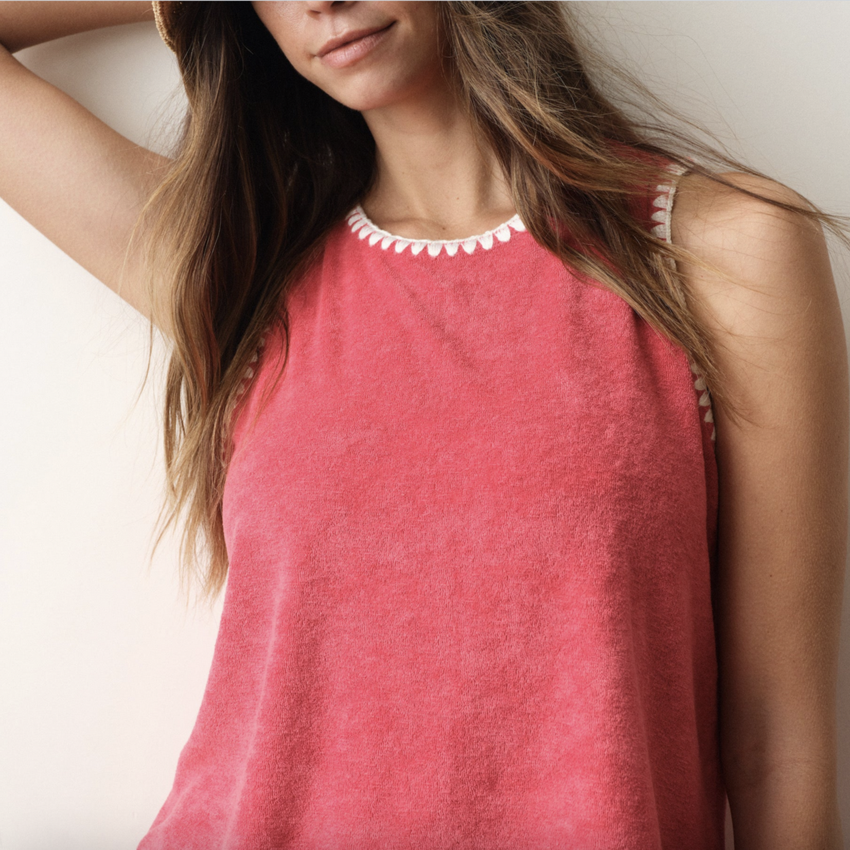 MARINE LAYER MARINE LAYER BEACH TERRY SHELL TANK