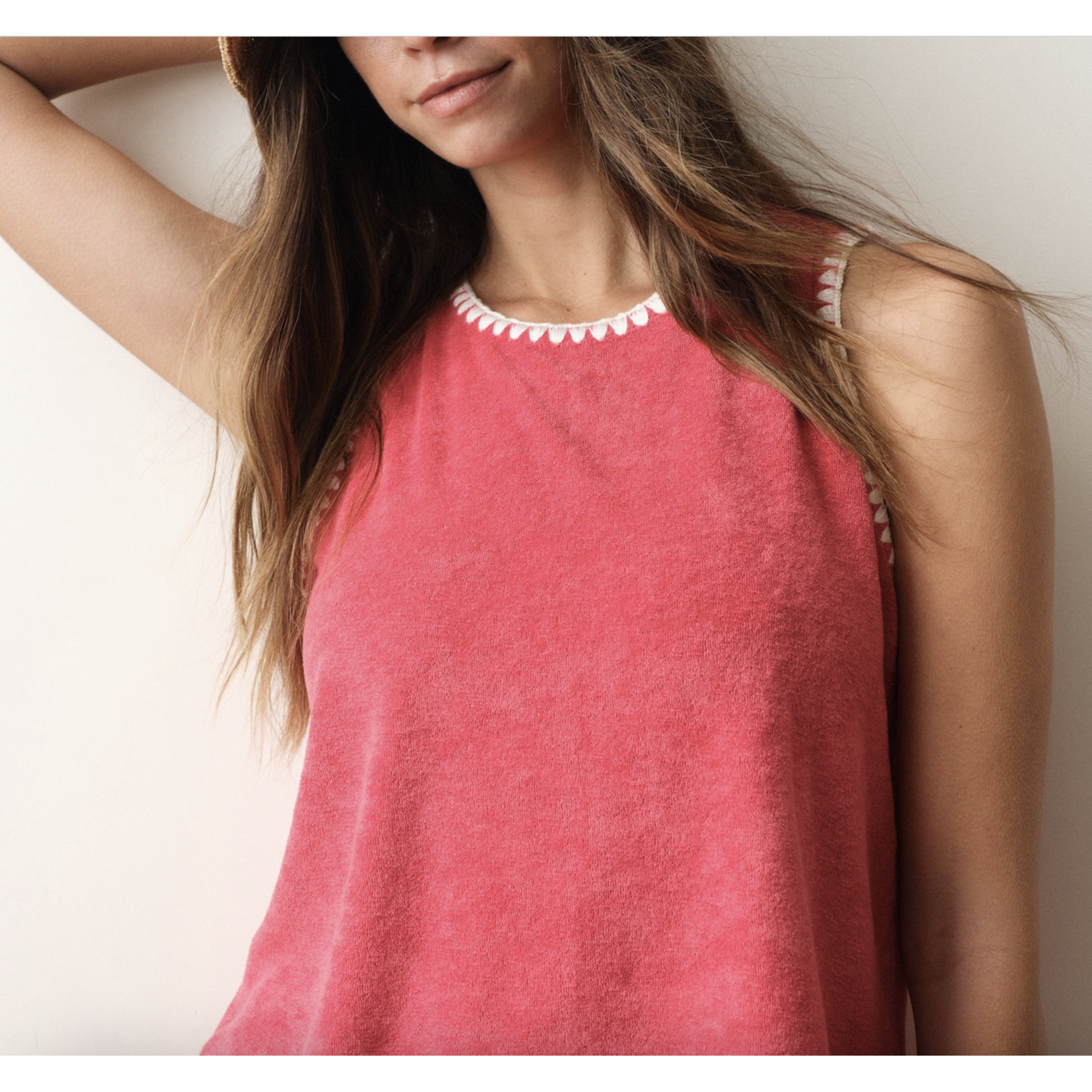 MARINE LAYER MARINE LAYER BEACH TERRY SHELL TANK