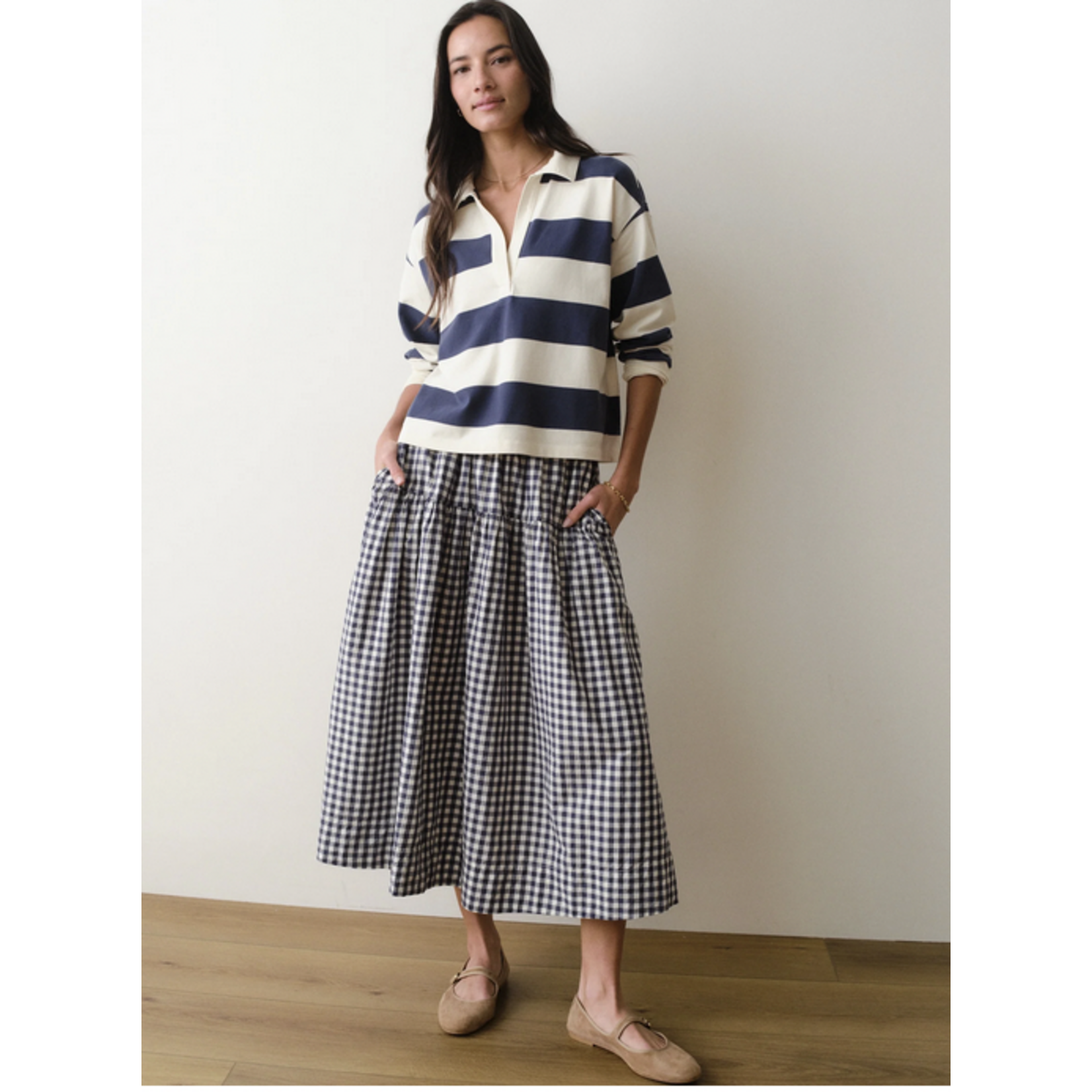 MARINE LAYER MARINE LAYER GIA POPLIN SKIRT