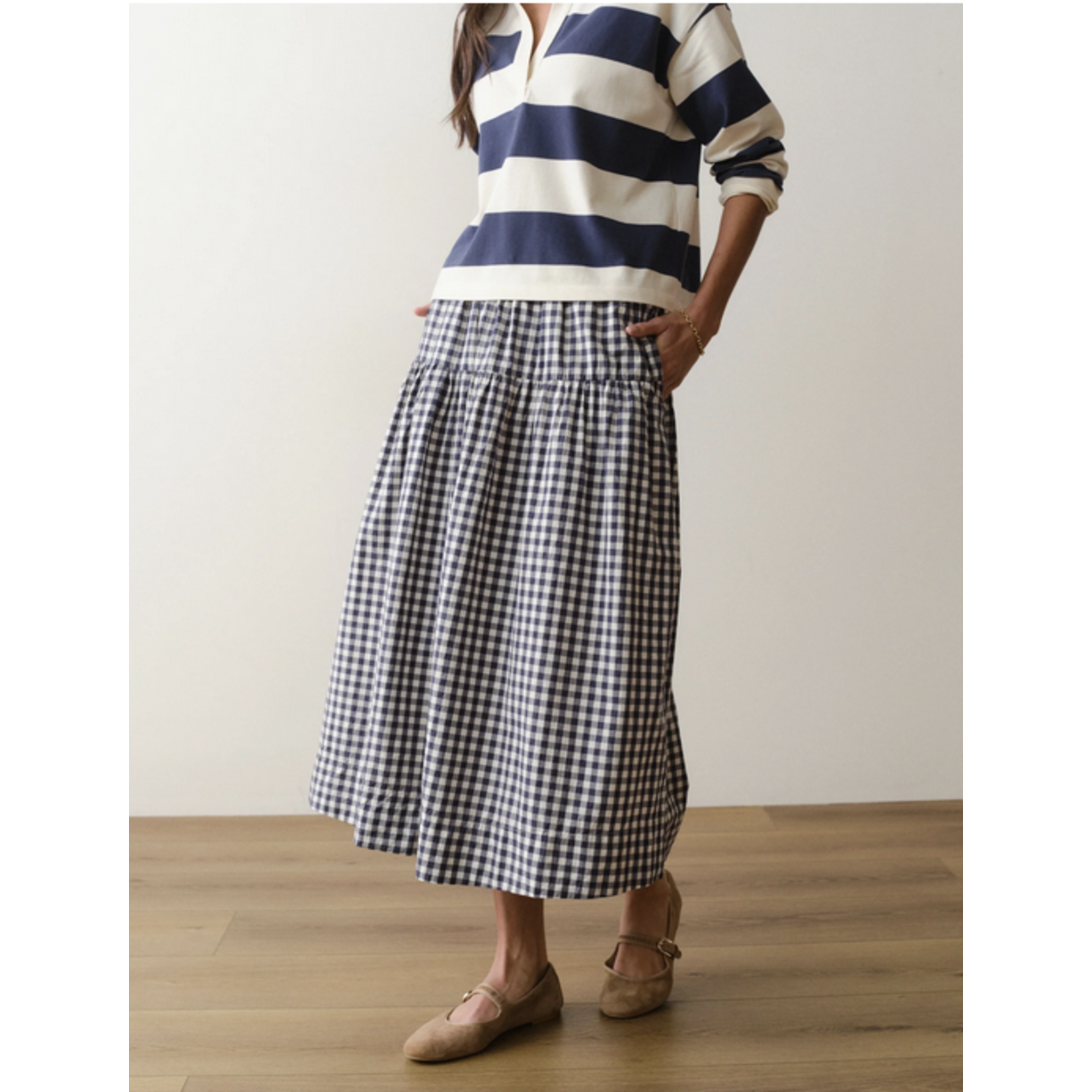 MARINE LAYER MARINE LAYER GIA POPLIN SKIRT