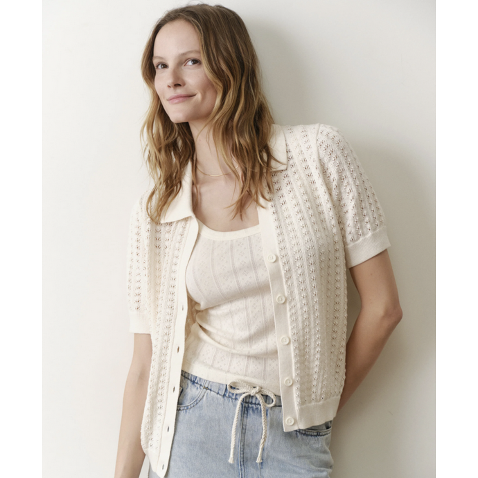 MARINE LAYER MARINE LAYER LYNN KNIT SHIRT