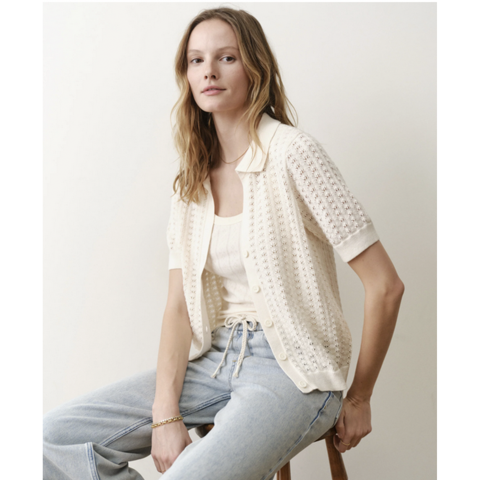 MARINE LAYER MARINE LAYER LYNN KNIT SHIRT