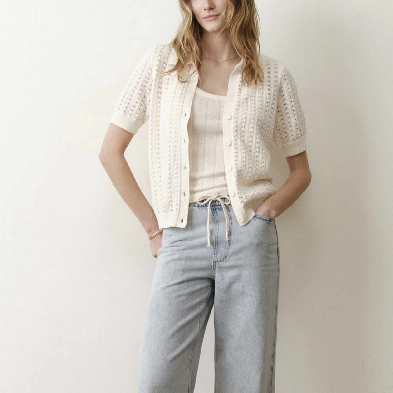 MARINE LAYER MARINE LAYER LYNN KNIT SHIRT