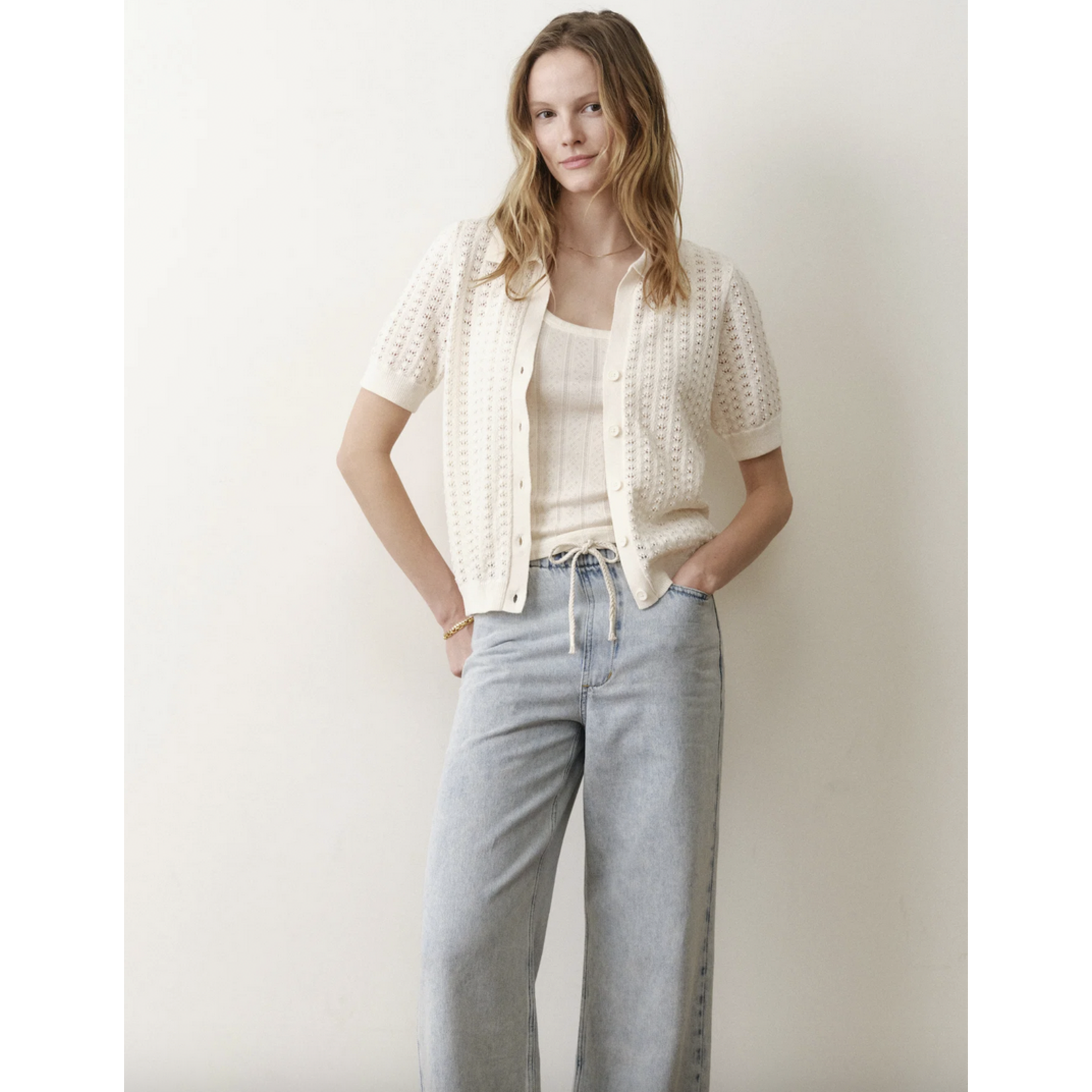 MARINE LAYER MARINE LAYER LYNN KNIT SHIRT
