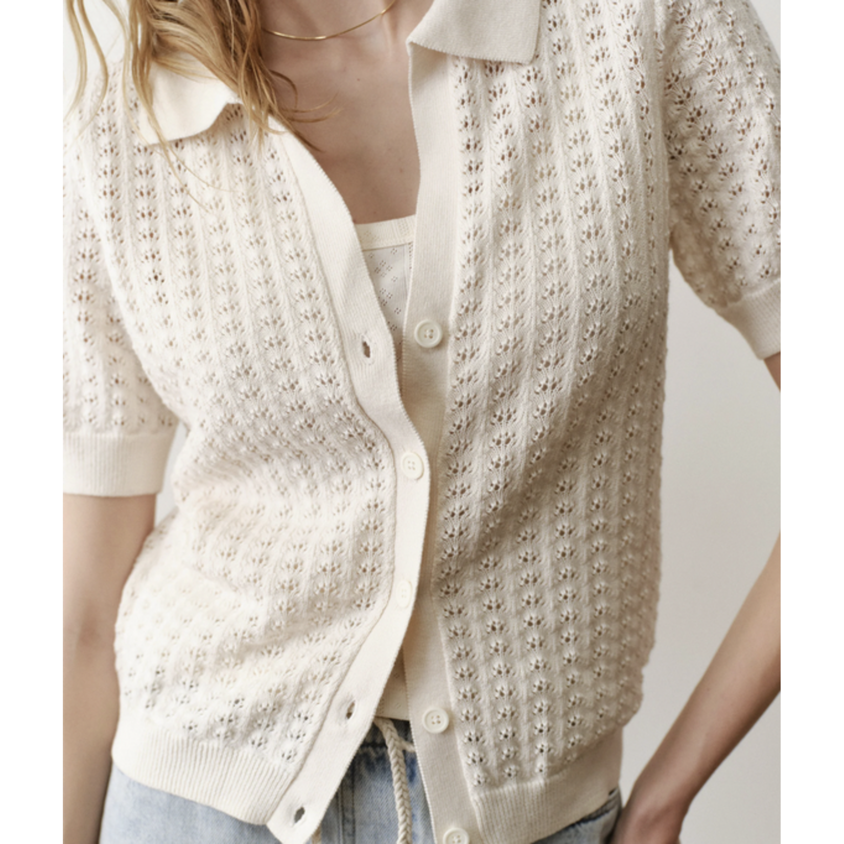 MARINE LAYER MARINE LAYER LYNN KNIT SHIRT