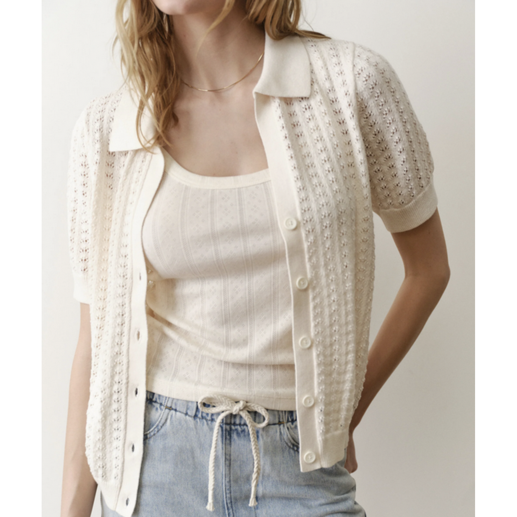 MARINE LAYER MARINE LAYER LYNN KNIT SHIRT