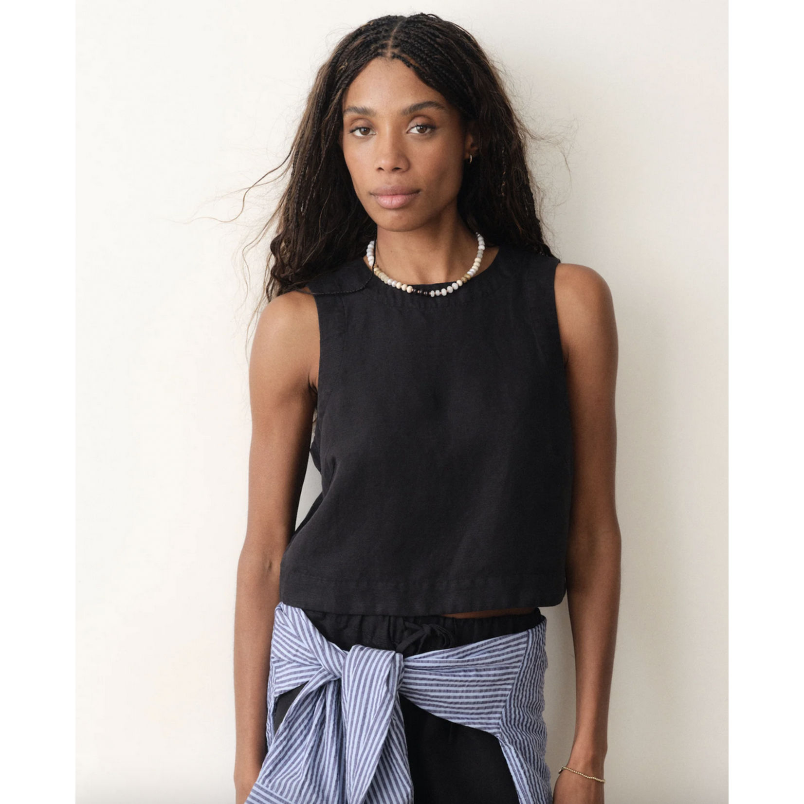 MARINE LAYER MARINE LAYER QUINN LINEN TANK
