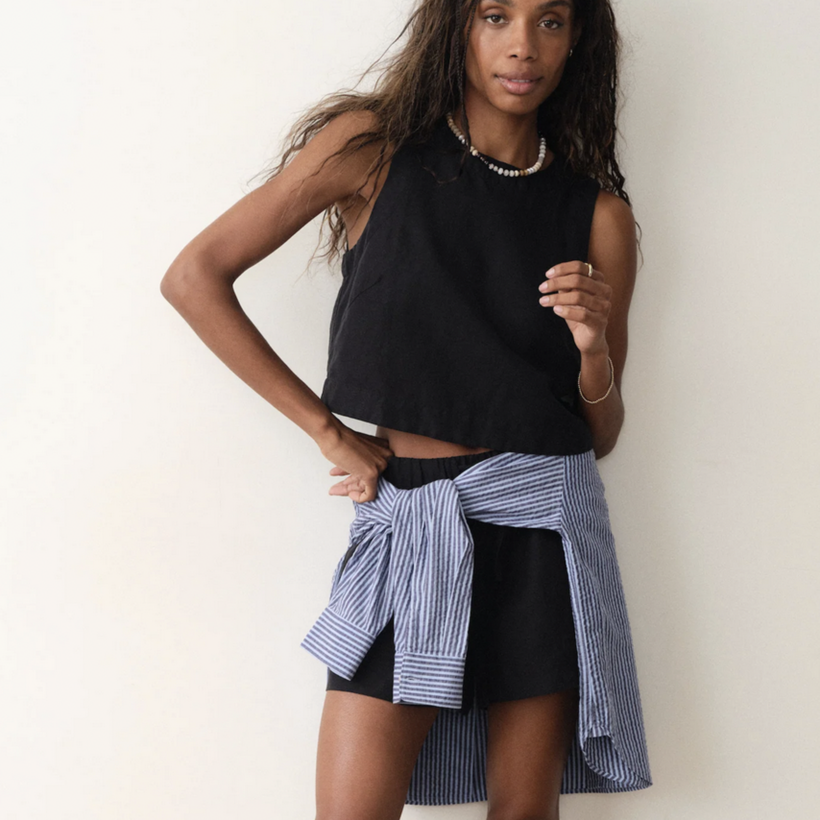 MARINE LAYER MARINE LAYER QUINN LINEN TANK