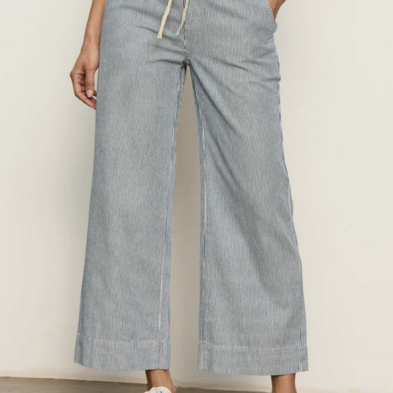 SANCTUARY SANCTUARY LILY STRIPE CROPPED PANT